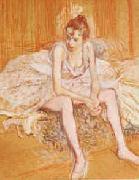  Henri  Toulouse-Lautrec Dancer Seated Germany oil painting reproduction